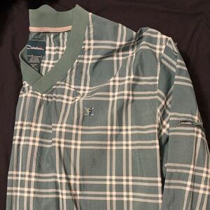 Catalina Teal Plaid Pullover